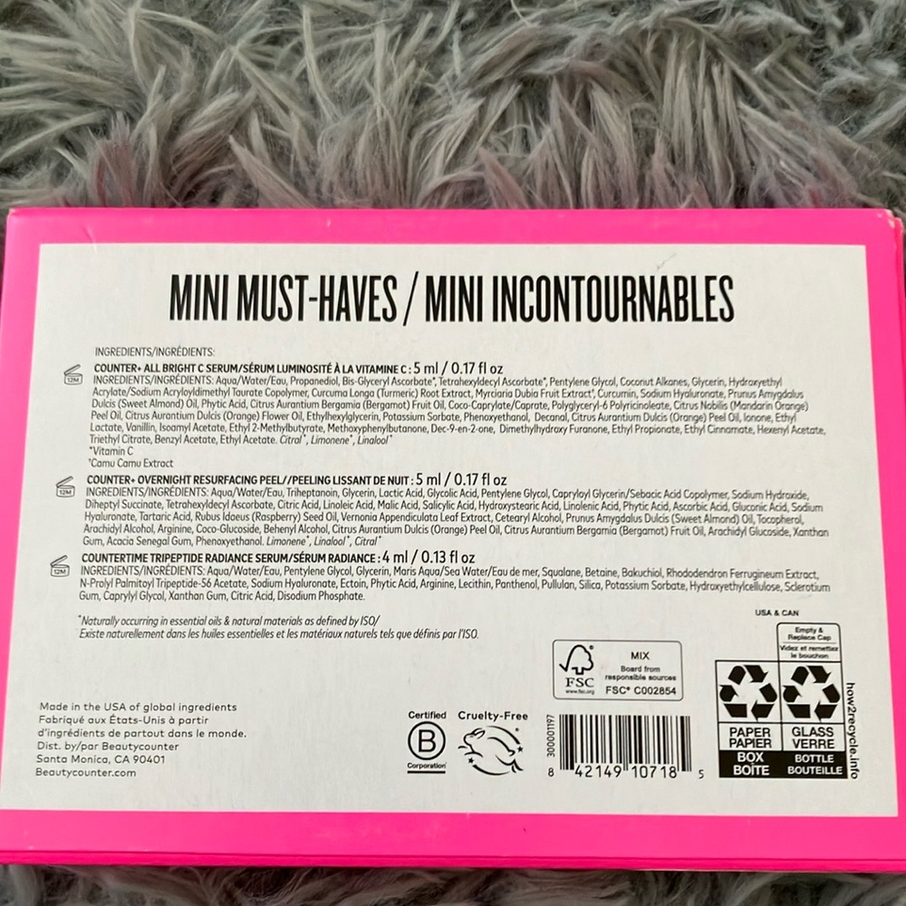 Beautycounter mini must haves